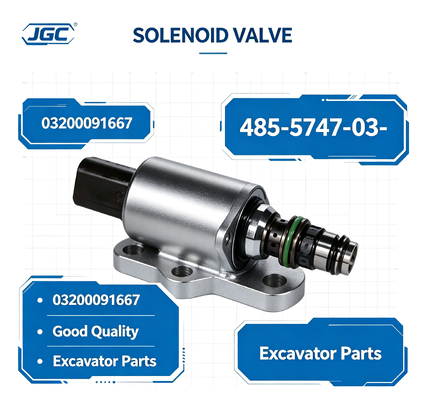485-5747-03- 03200091667 SOLENOID VALVE Onderdelen voor graafmachines van goede kwaliteit