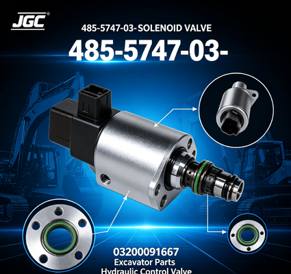 485-5747-03- 03200091667 SOLENOID VALVE Onderdelen voor graafmachines van goede kwaliteit