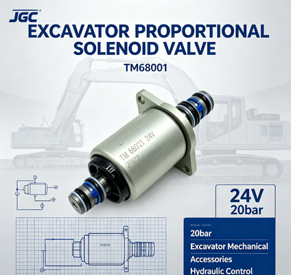 TM68001 Graafmachine Mechanische Accessoires 24V 20bar Graafmachine Proportionele Solenoïdeklep