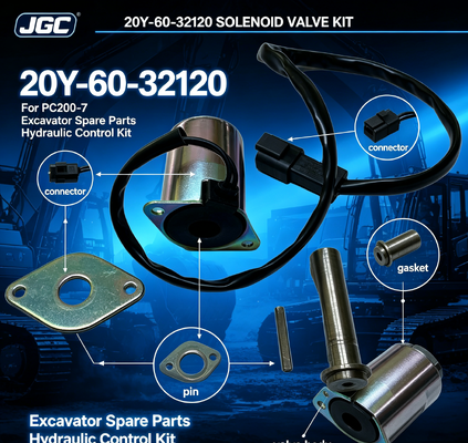 PC200-7 bouwmachineonderdelen graafmachineonderdelen solenoïde klep voor 20Y-60-32120