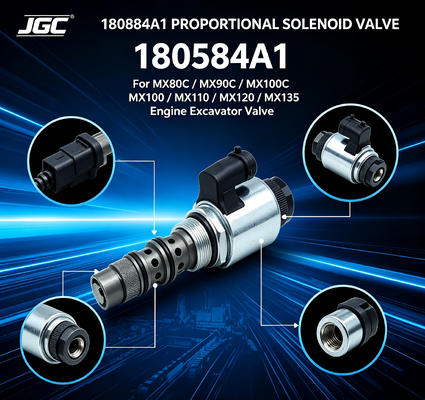 180584A1 Proportionele Solenoïdeklep voor MX80C MX90C MX100C MX100 MX110 MX120 MX135 Motor Graafmachine Klep Reserveonderdelen