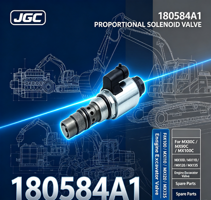 180584A1 Proportionele Solenoïdeklep voor MX80C MX90C MX100C MX100 MX110 MX120 MX135 Motor Graafmachine Klep Reserveonderdelen