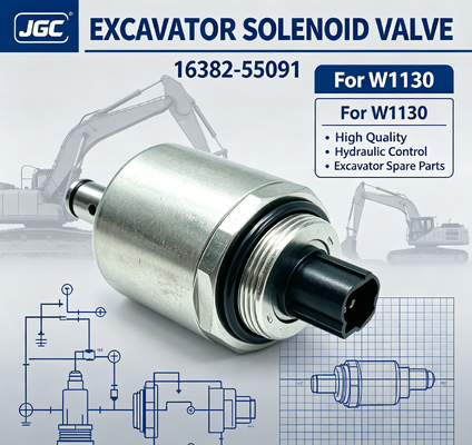 16382-55091 Hoogwaardige Graafmachine Solenoïdeklep voor W1130