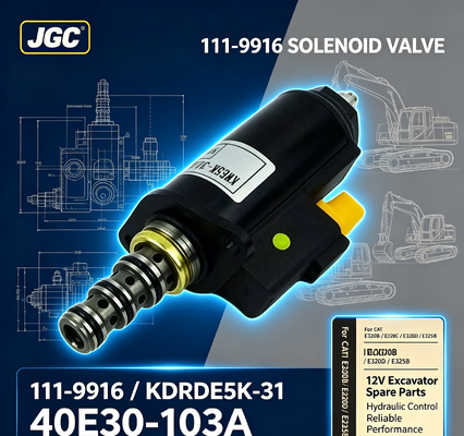 111-9916 12V Graafmachine Groep Solenoïde Klep Onderdeelnummer KDRDE5K-31 40E30-103A voor CAT E320b E320c E320d E325b