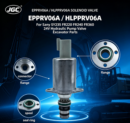 EPPRV06A 24V Proportionele Solenoïdeklep HLPPRV06A voor Sany SY235 FR220 FR240 FR360 Graafmachine Hydraulische Pomp Solenoïdeklep