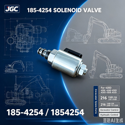 1854254   Hot Sale  Solenoidklep voor Graafmachine Onderdelen 420D 420E 424D 430D 430E 432D 216 216B 226 226B 232 232B