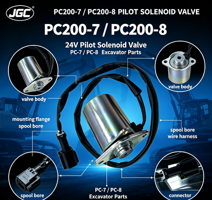 PC-7 PC-8 Excavatoronderdelen voor PC200-7 PC200-8 Solenoïde klep Pilot Solenoïde klep 24V