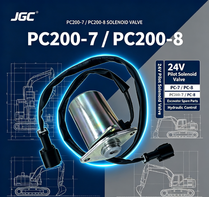PC-7 PC-8 Excavatoronderdelen voor PC200-7 PC200-8 Solenoïde klep Pilot Solenoïde klep 24V