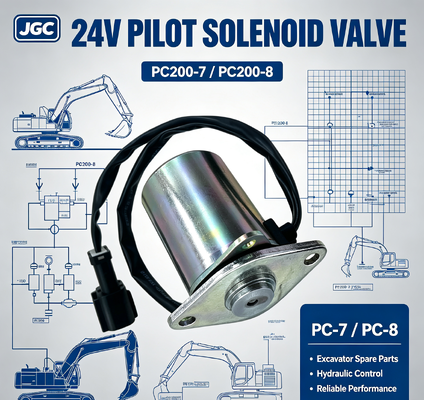 PC-7 PC-8 Excavatoronderdelen voor PC200-7 PC200-8 Solenoïde klep Pilot Solenoïde klep 24V