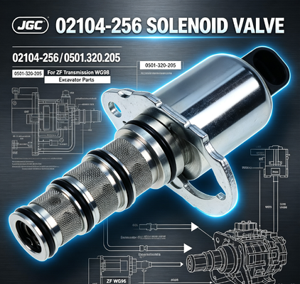 02104-256 0501-320-205 Excavatoronderdelen Solenoïde klep voor Zf transmissie Wg98