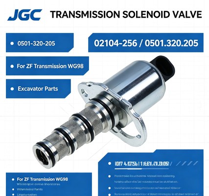 02104-256 0501-320-205 Excavatoronderdelen Solenoïde klep voor Zf transmissie Wg98