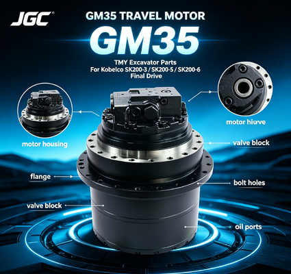 GM35 Graafmachine Onderdelen Hydraulische Rijmotor voor Kobelco Compatibel met SK200-3 SK200-5 SK200-6