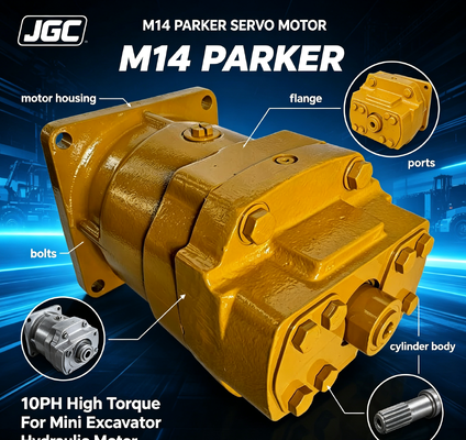 M14 Parker Servomotor 10pk Hoge Koppel Hydraulische Motor voor Minigraver