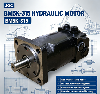 BM5K-315 Hydraulische Motor Hoge Druk Zuigermotor voor Graafmachine Hydraulisch Systeem Zware Bouwmachines