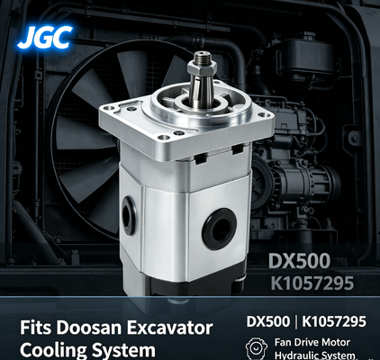 K1057295 DX500 Hydraulische Ventilatoraandrijfmotor, Hoogwaardige Graafmachine Ventilator Hydraulische Motor voor Doosan Graafmachine