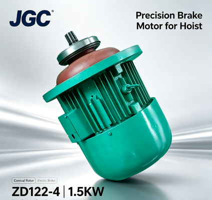 ZD122-4 Kraanhefmotor Type 1.5KW Conische Rotor Remmotor